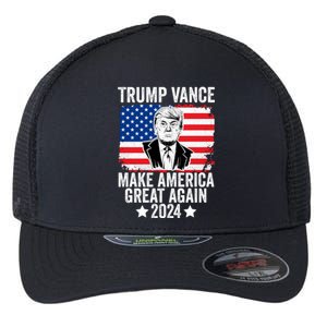 Trump Vance 2024 Make America Great Again Trump 2024 Flexfit Unipanel Trucker Cap