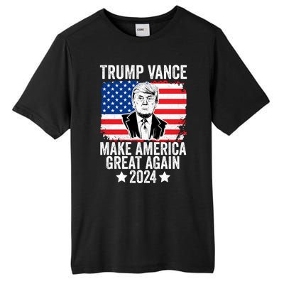 Trump Vance 2024 Make America Great Again Trump 2024 Tall Fusion ChromaSoft Performance T-Shirt