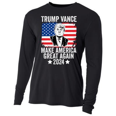 Trump Vance 2024 Make America Great Again Trump 2024 Cooling Performance Long Sleeve Crew