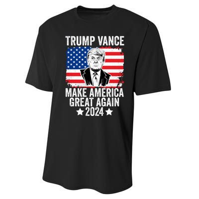 Trump Vance 2024 Make America Great Again Trump 2024 Performance Sprint T-Shirt