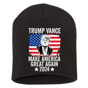 Trump Vance 2024 Make America Great Again Trump 2024 Short Acrylic Beanie