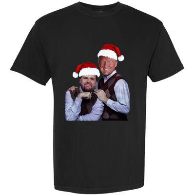 Trump Vance 2024 Brothers Santa Funny Trump Vance Christmas Garment-Dyed Heavyweight T-Shirt