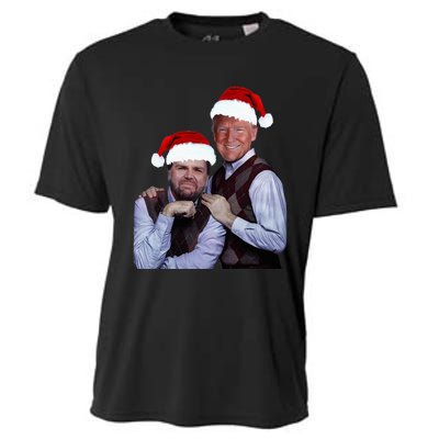 Trump Vance 2024 Brothers Santa Funny Trump Vance Christmas Cooling Performance Crew T-Shirt