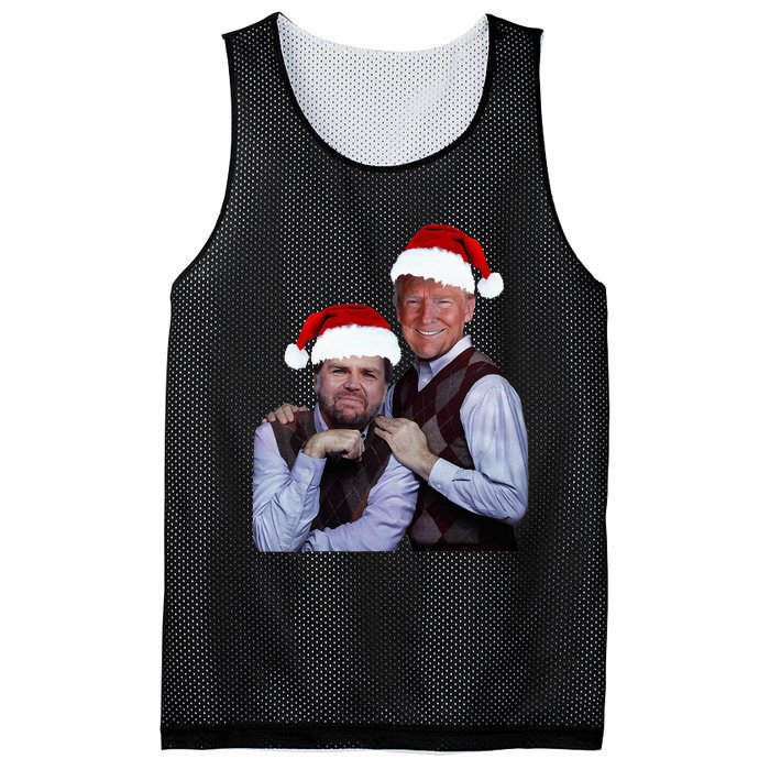 Trump Vance 2024 Brothers Santa Funny Trump Vance Christmas Mesh Reversible Basketball Jersey Tank