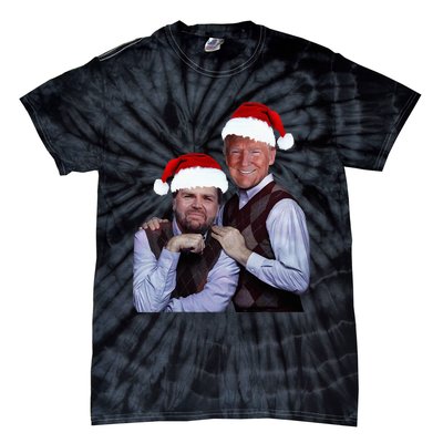 Trump Vance 2024 Brothers Santa Funny Trump Vance Christmas Tie-Dye T-Shirt