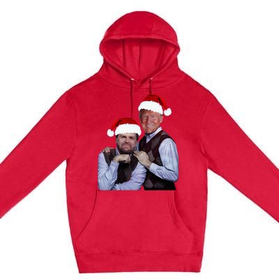 Trump Vance 2024 Brothers Santa Funny Trump Vance Christmas Premium Pullover Hoodie