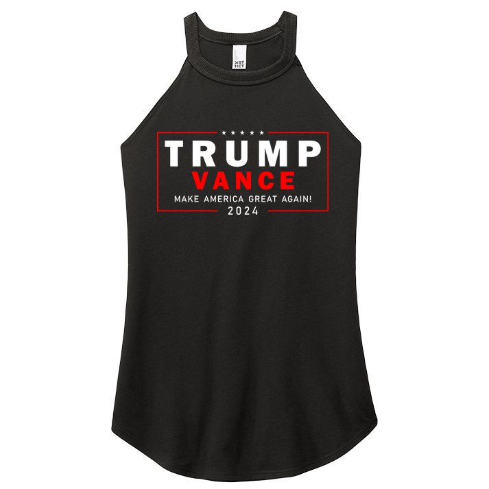Trump Vance 2024 Make America Great Again Maga President Women's Perfect Tri Rocker Tank