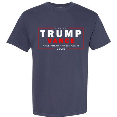 Trump Vance 2024 Make America Great Again Maga President Garment-Dyed Heavyweight T-Shirt