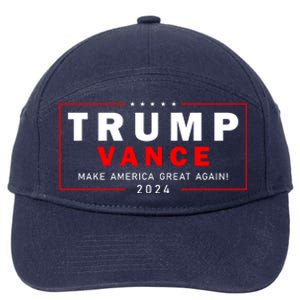 Trump Vance 2024 Make America Great Again Maga President 7-Panel Snapback Hat