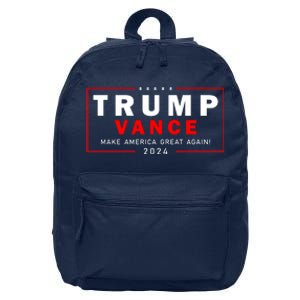 Trump Vance 2024 Make America Great Again Maga President 16 in Basic Backpack