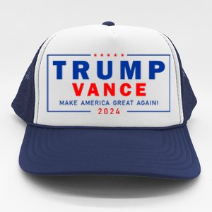 Trump Vance 2024 Make America Great Again Maga President Trucker Hat