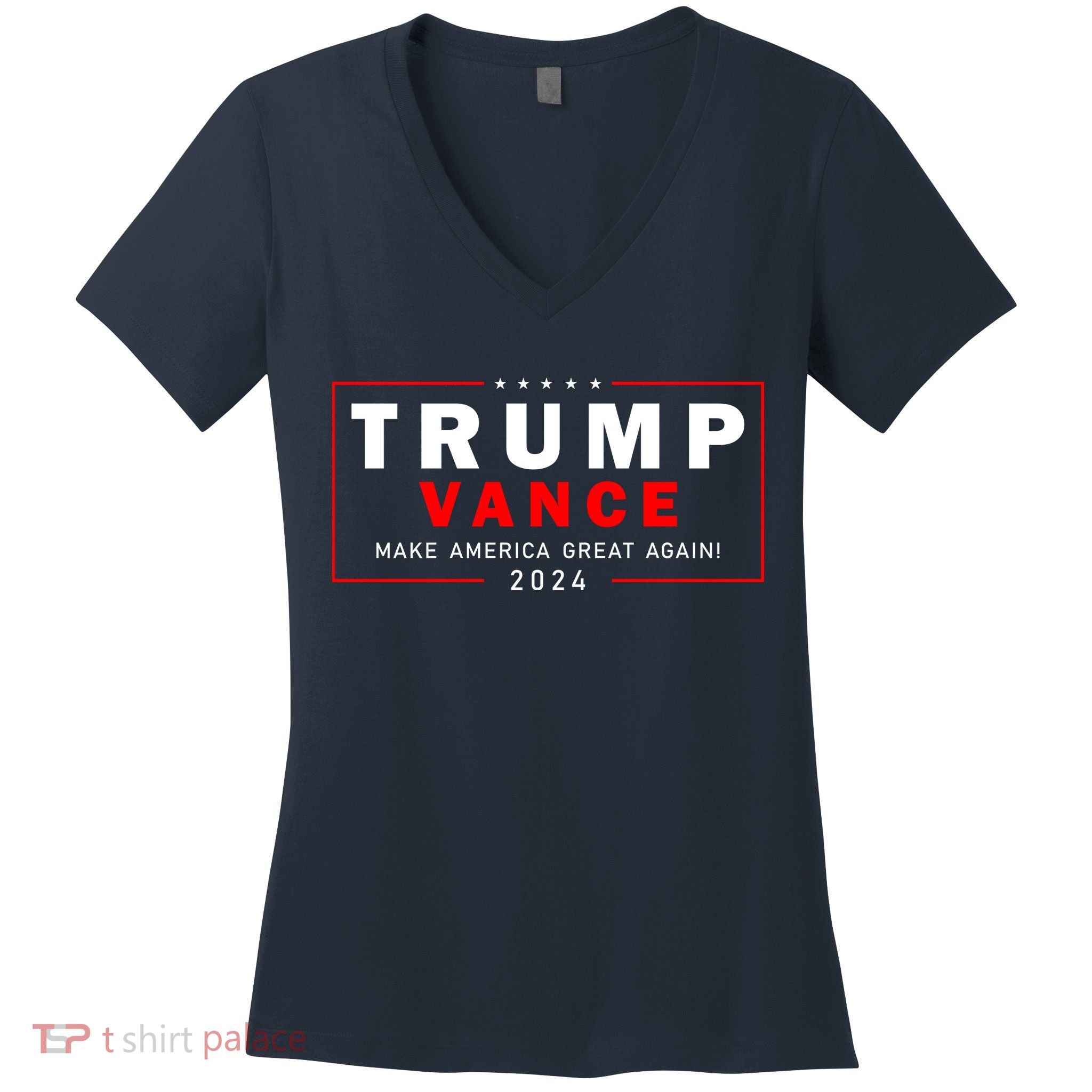 Trump Vance 2024 Make America Great Again Maga President Women's V-Neck T-Shirt