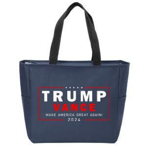 Trump Vance 2024 Make America Great Again Maga President Zip Tote Bag