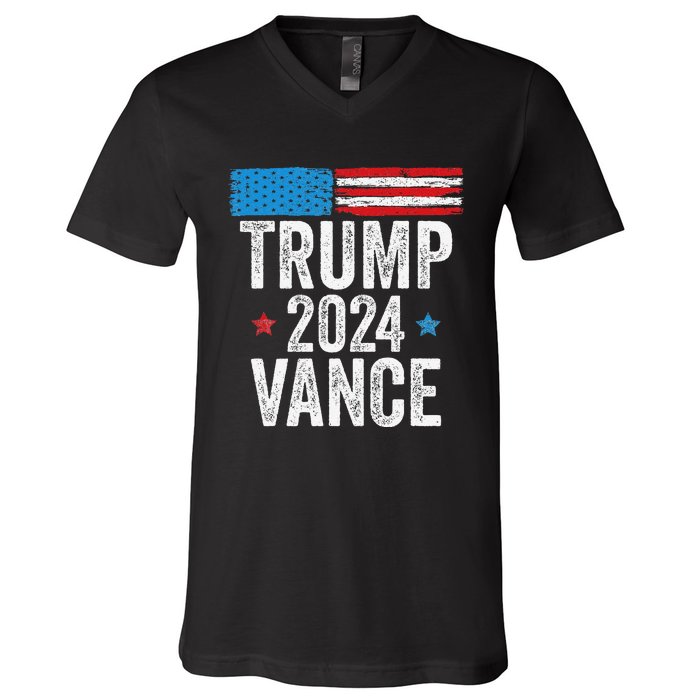 Trump Vance 2024 Donald Trump Jd Vance 2024 Pro Trump 2024 V-Neck T-Shirt