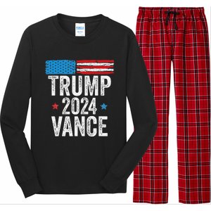 Trump Vance 2024 Donald Trump Jd Vance 2024 Pro Trump 2024 Long Sleeve Pajama Set