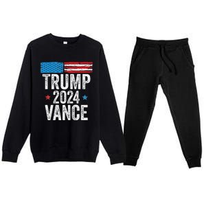 Trump Vance 2024 Donald Trump Jd Vance 2024 Pro Trump 2024 Premium Crewneck Sweatsuit Set