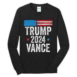 Trump Vance 2024 Donald Trump Jd Vance 2024 Pro Trump 2024 Tall Long Sleeve T-Shirt