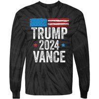 Trump Vance 2024 Donald Trump Jd Vance 2024 Pro Trump 2024 Tie-Dye Long Sleeve Shirt