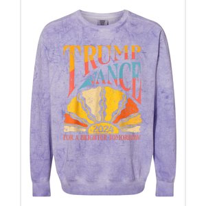 Trump Vance 2024 President Vote For A Brighter Tomorrow Colorblast Crewneck Sweatshirt