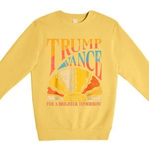 Trump Vance 2024 President Vote For A Brighter Tomorrow Premium Crewneck Sweatshirt