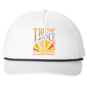 Trump Vance 2024 President Vote For A Brighter Tomorrow Snapback Five-Panel Rope Hat