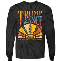 Trump Vance 2024 President Vote For A Brighter Tomorrow Tie-Dye Long Sleeve Shirt