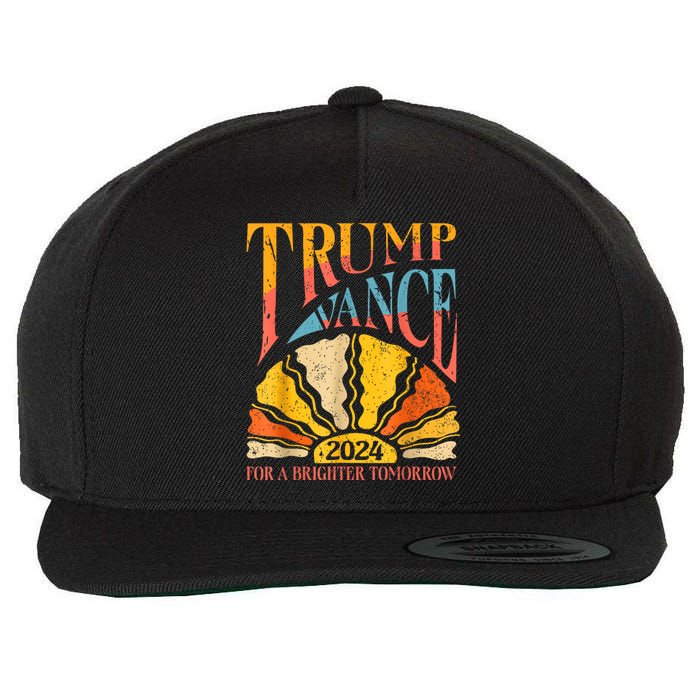 Trump Vance 2024 President Vote For A Brighter Tomorrow Wool Snapback Cap