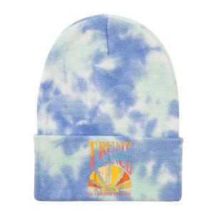 Trump Vance 2024 President Vote For A Brighter Tomorrow Tie Dye 12in Knit Beanie