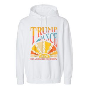 Trump Vance 2024 President Vote For A Brighter Tomorrow Garment-Dyed Fleece Hoodie