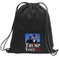 Trump Vance 2024 Donald Trump Shot Usa Election Rally Sweatshirt Cinch Pack Bag