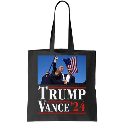 Trump Vance 2024 Donald Trump Shot Usa Election Rally Tote Bag