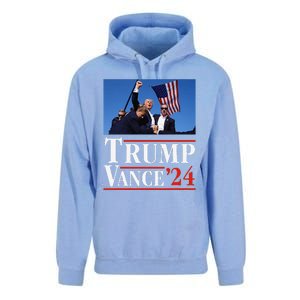 Trump Vance 2024 Donald Trump Shot Usa Election Rally Unisex Surf Hoodie