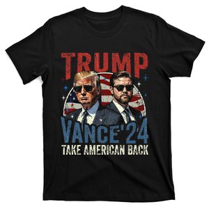 Trump Vance 2024 Donald Trump J.D. Vance Take America Back T-Shirt