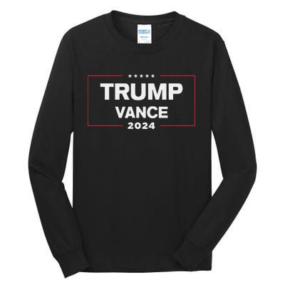 Trump Vance 2024 For President Vp Election Campaign Pocket Tall Long Sleeve T-Shirt