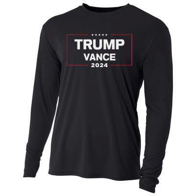 Trump Vance 2024 For President Vp Election Campaign Pocket Cooling Performance Long Sleeve Crew