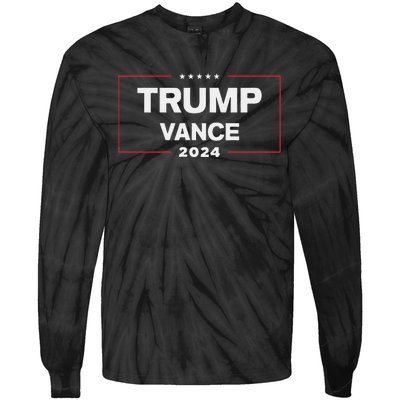 Trump Vance 2024 For President Vp Election Campaign Pocket Tie-Dye Long Sleeve Shirt