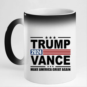 Trump Vance 2024 Make America Great Again 11oz Black Color Changing Mug