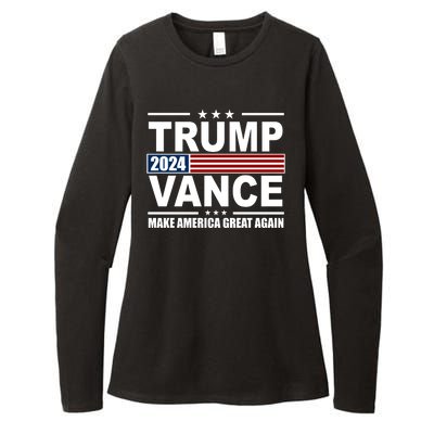 Trump Vance 2024 Make America Great Again Womens CVC Long Sleeve Shirt