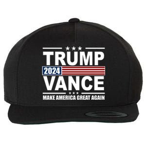 Trump Vance 2024 Make America Great Again Wool Snapback Cap