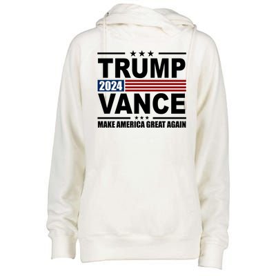 Trump Vance 2024 Make America Great Again Womens Funnel Neck Pullover Hood