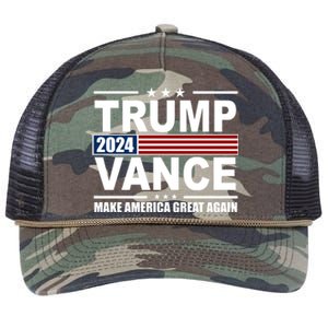 Trump Vance 2024 Make America Great Again Retro Rope Trucker Hat Cap