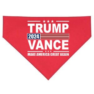 Trump Vance 2024 Make America Great Again USA-Made Doggie Bandana