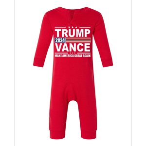 Trump Vance 2024 Make America Great Again Infant Fleece One Piece