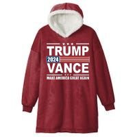 Trump Vance 2024 Make America Great Again Hooded Wearable Blanket