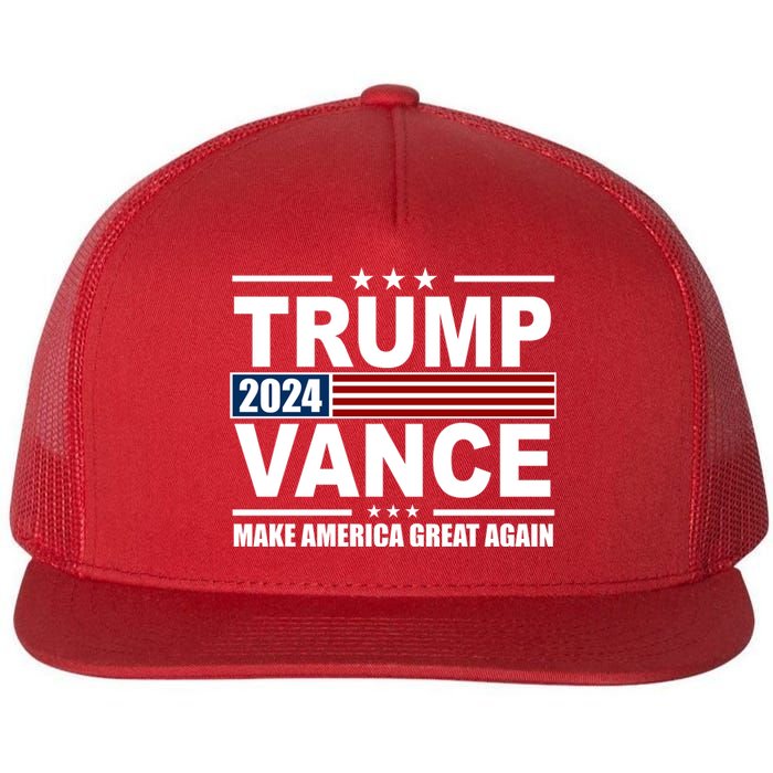 Trump Vance 2024 Make America Great Again Flat Bill Trucker Hat