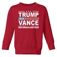 Trump Vance 2024 Make America Great Again Toddler Sweatshirt