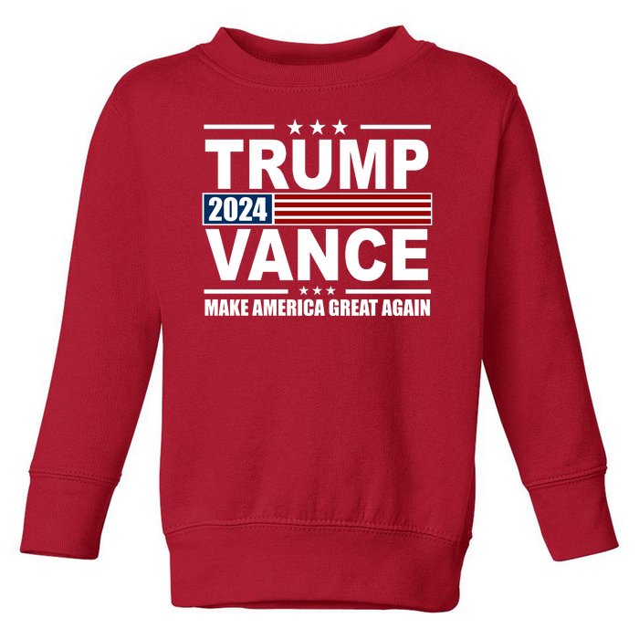 Trump Vance 2024 Make America Great Again Toddler Sweatshirt