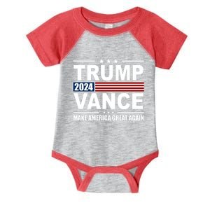 Trump Vance 2024 Make America Great Again Infant Baby Jersey Bodysuit