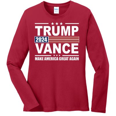 Trump Vance 2024 Make America Great Again Ladies Long Sleeve Shirt