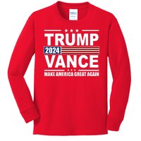 Trump Vance 2024 Make America Great Again Kids Long Sleeve Shirt